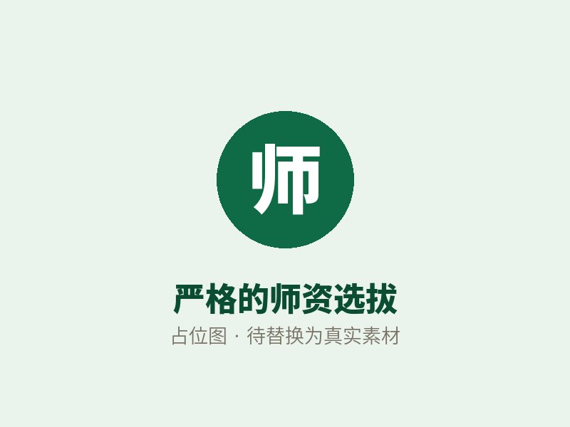 严格的师资选拔(占位图)